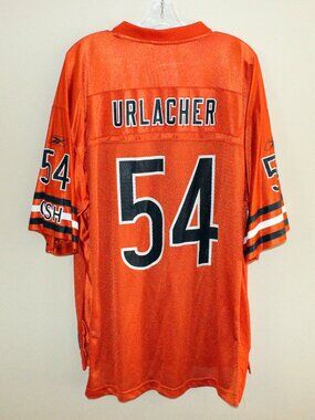 as new❤️Reebok On Field #54 URLACHER Chicago Bears alternate orange jersey Korea